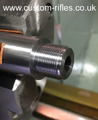 Barrel screw cut reading for crowing.